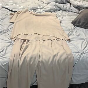 Elegant Cream Women's Jumpsuit